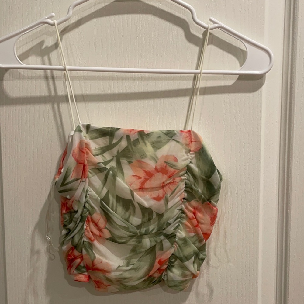 Floral crop top